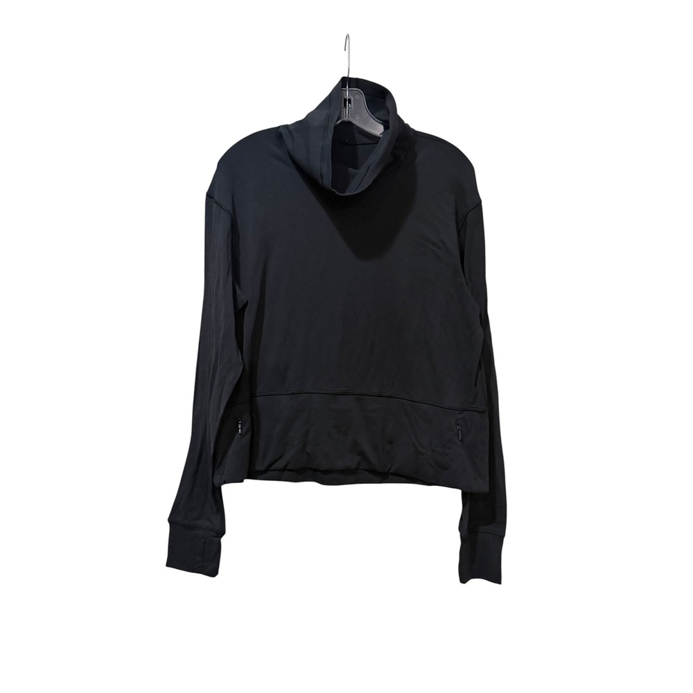Lululemon 8 Run Speedy Long Sleeve Pullover Cowl Neck Black LW3FJ2S